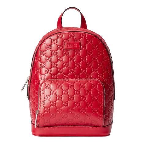 gucci signature backpack red|Gucci backpack hummingbird.